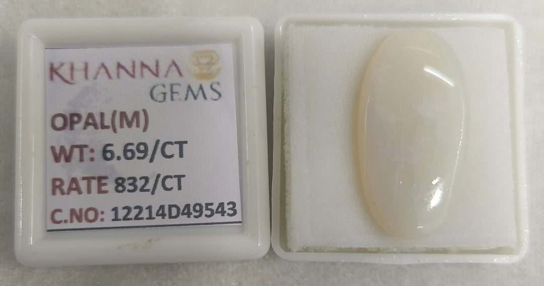 6.69/CT Natural Opal with Govt. Lab Certificate-12214D49543