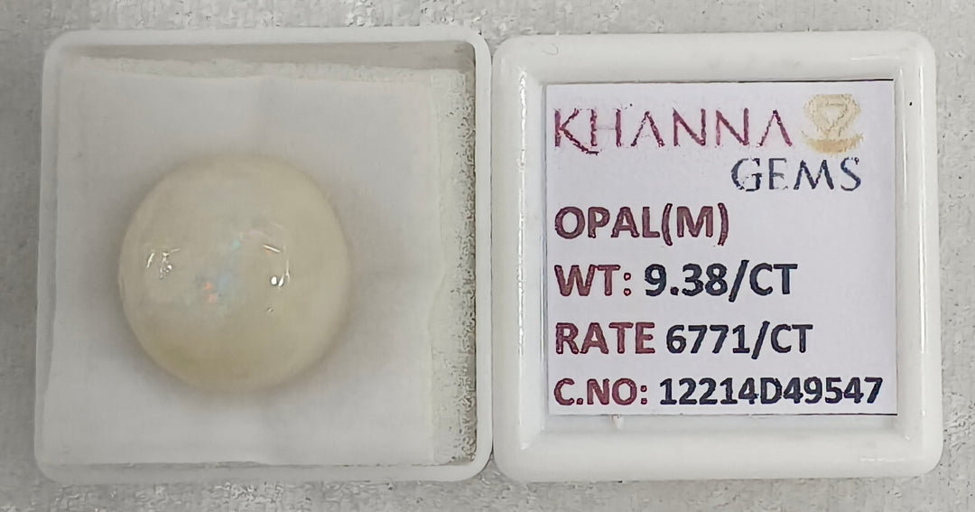 9.38/CT Natural Opal with Govt. Lab Certificate-12214D49547
