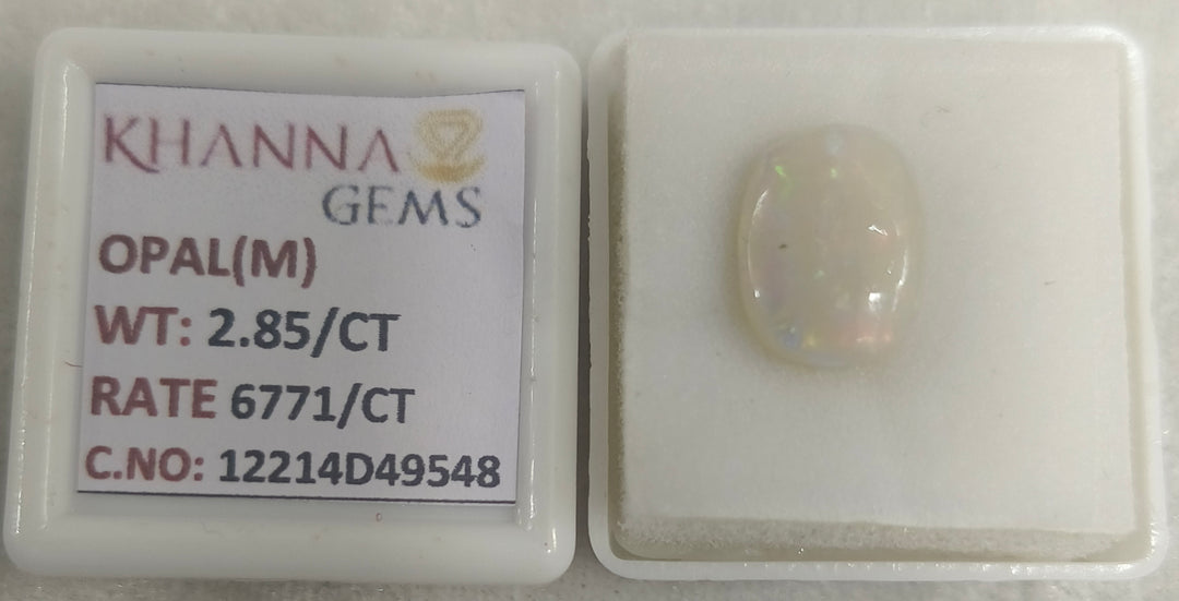 2.85/CT Natural Opal with Govt. Lab Certificate-12214D49548