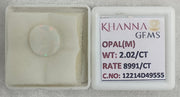 2.02/CT Natural Opal with Govt. Lab Certificate-12214D49555