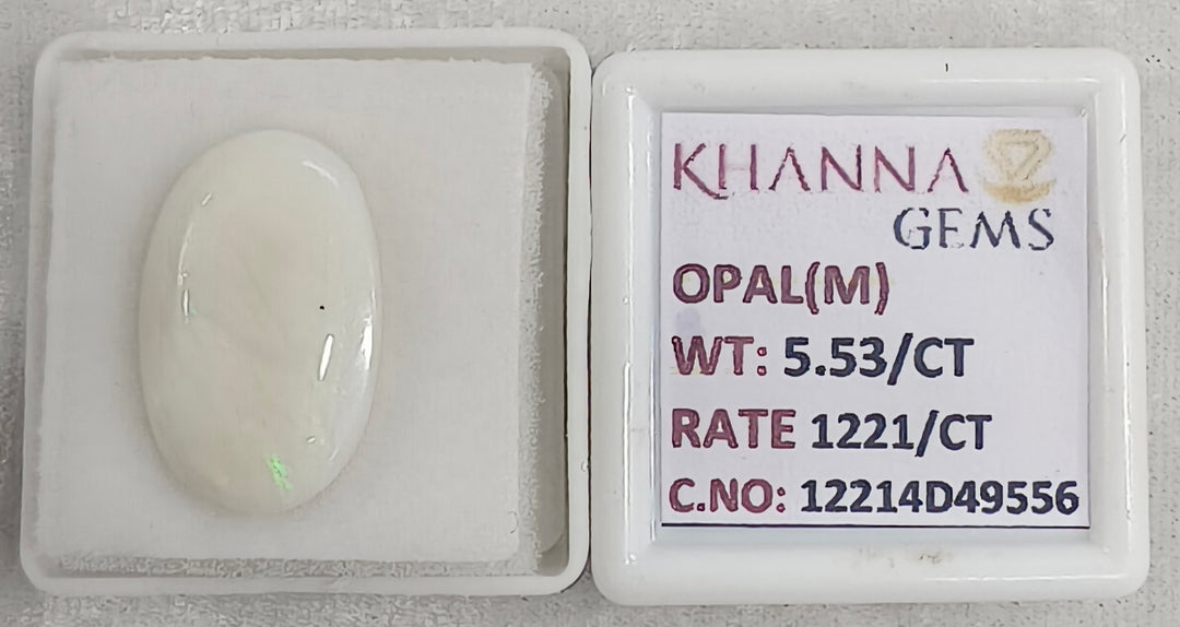 5.53/CT Natural Opal with Govt. Lab Certificate-12214D49556