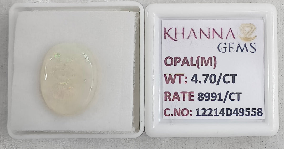 4.7/CT Natural Opal with Govt. Lab Certificate-12214D49558
