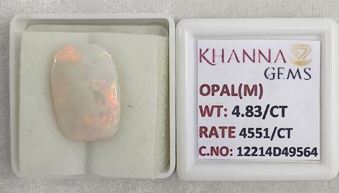 4.83/CT Natural FIRE OPAL with Govt. Lab Certificate-12214D49564