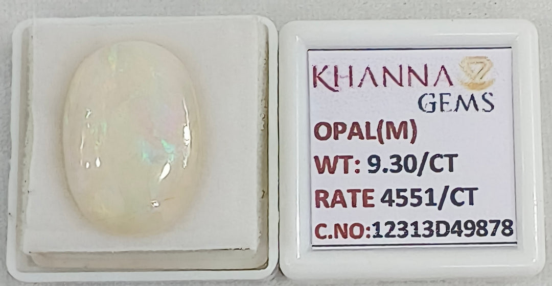 9.3/CT Natural FIRE OPAL with Govt. Lab Certificate-12313D49878