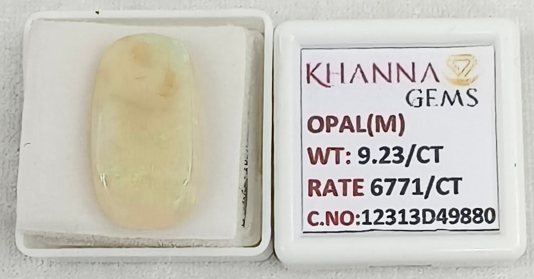9.23/CT Natural FIRE OPAL with Govt. Lab Certificate-12313D49880