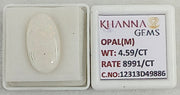 4.59/CT Natural FIRE OPAL with Govt. Lab Certificate-12313D49886