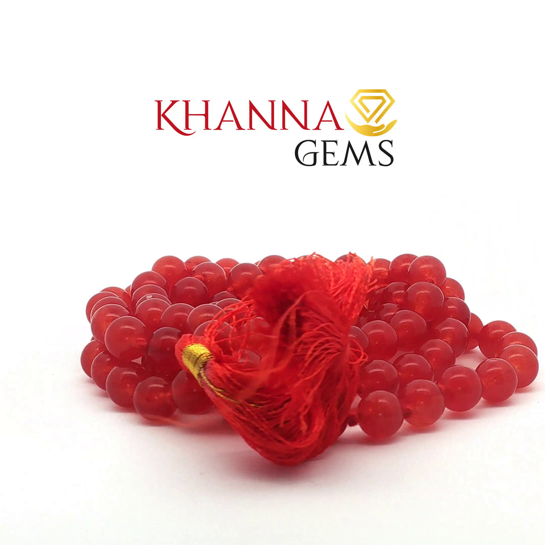ORANGE ONYX MALA - KG01