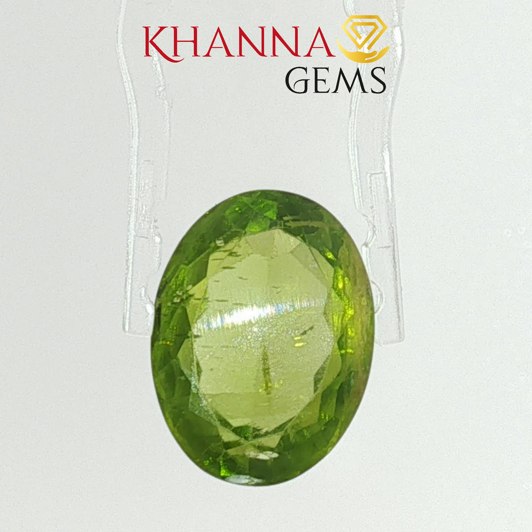 10.76/CT Natural Peridot Stone With Govt. Lab Certificate-DGSL/G1430/CSI/14225