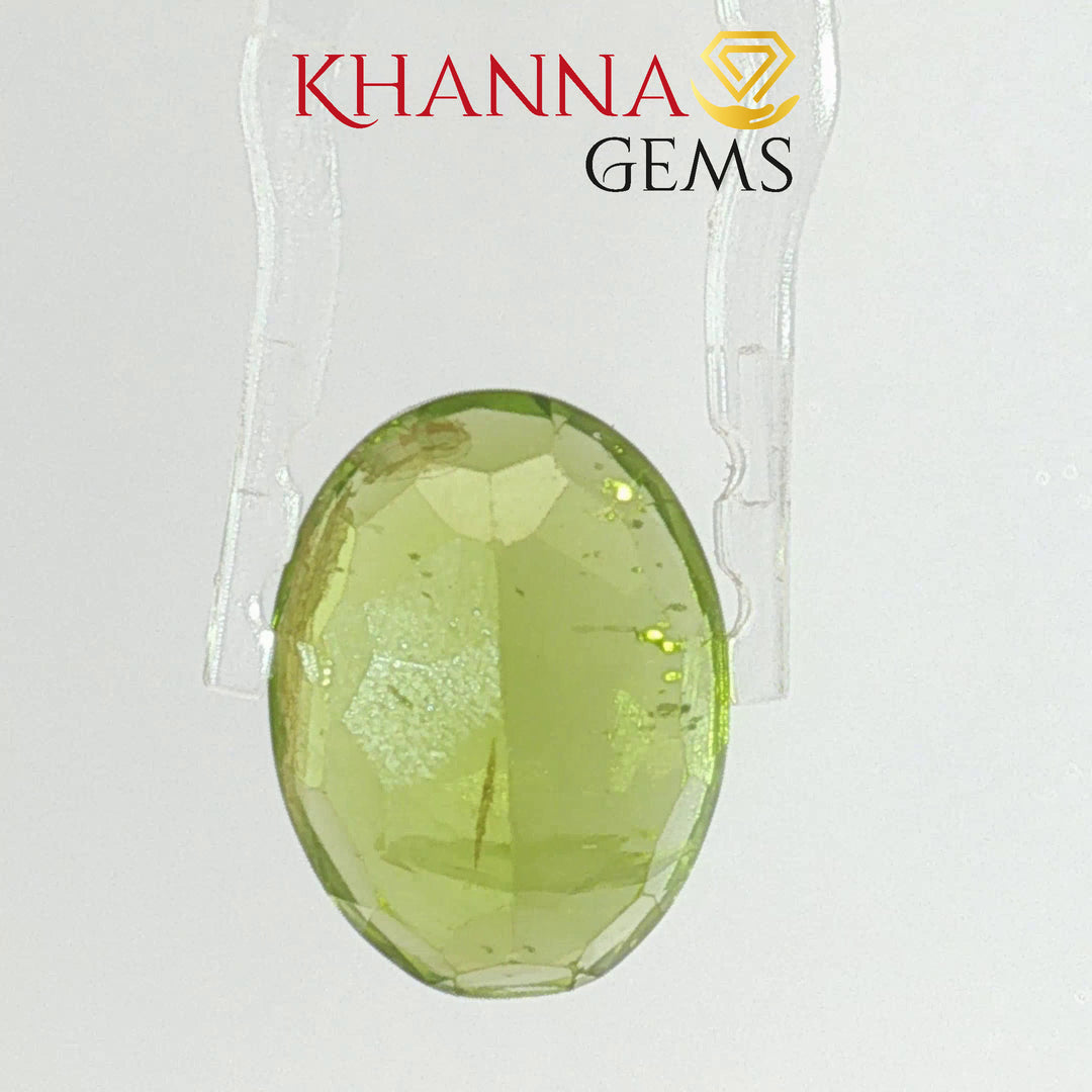 10.76/CT Natural Peridot Stone With Govt. Lab Certificate-DGSL/G1430/CSI/14225