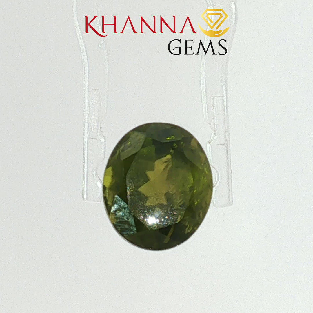 4.92/CT Natural Peridot Stone With Govt. Lab Certificate-1804D4318
