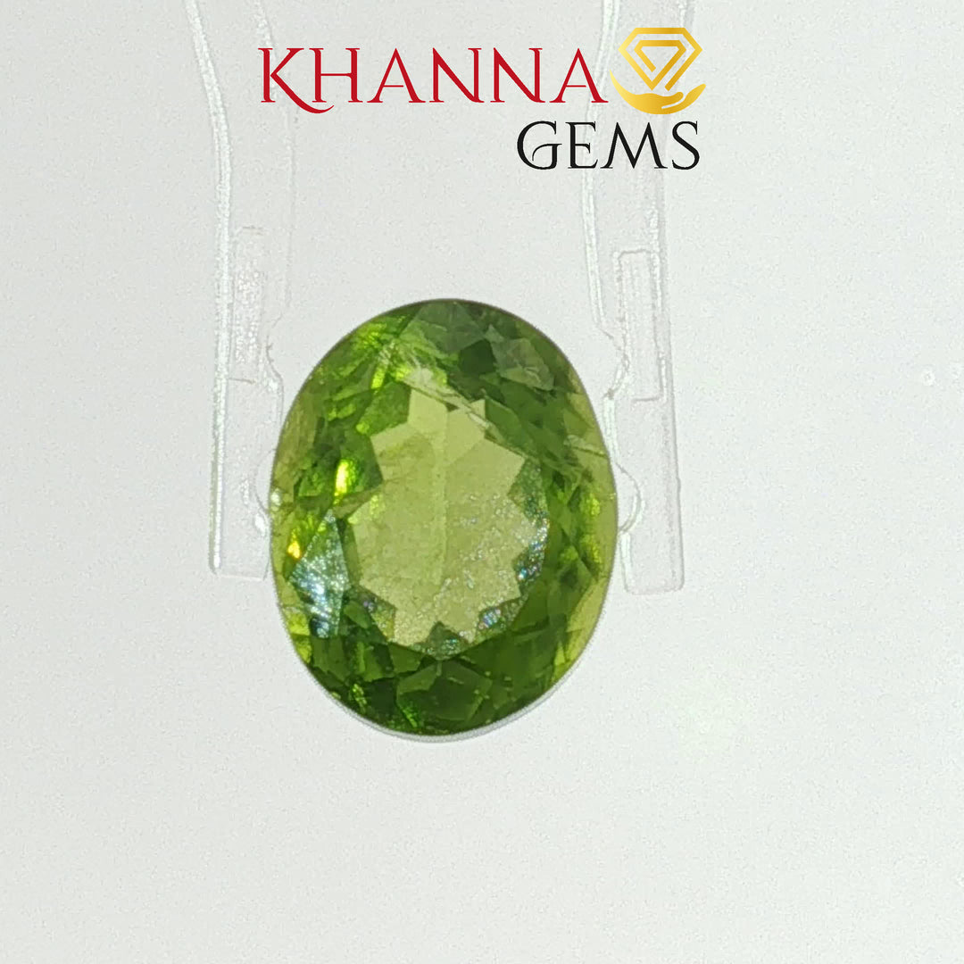 6.60/CT Natural Peridot Stone With Govt. Lab Certificate-7987D31853