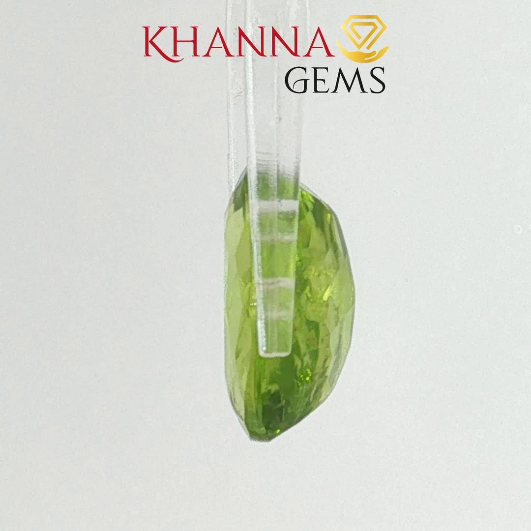 6.39/CT Natural Peridot Stone With Govt. Lab Certificate-7987D31854