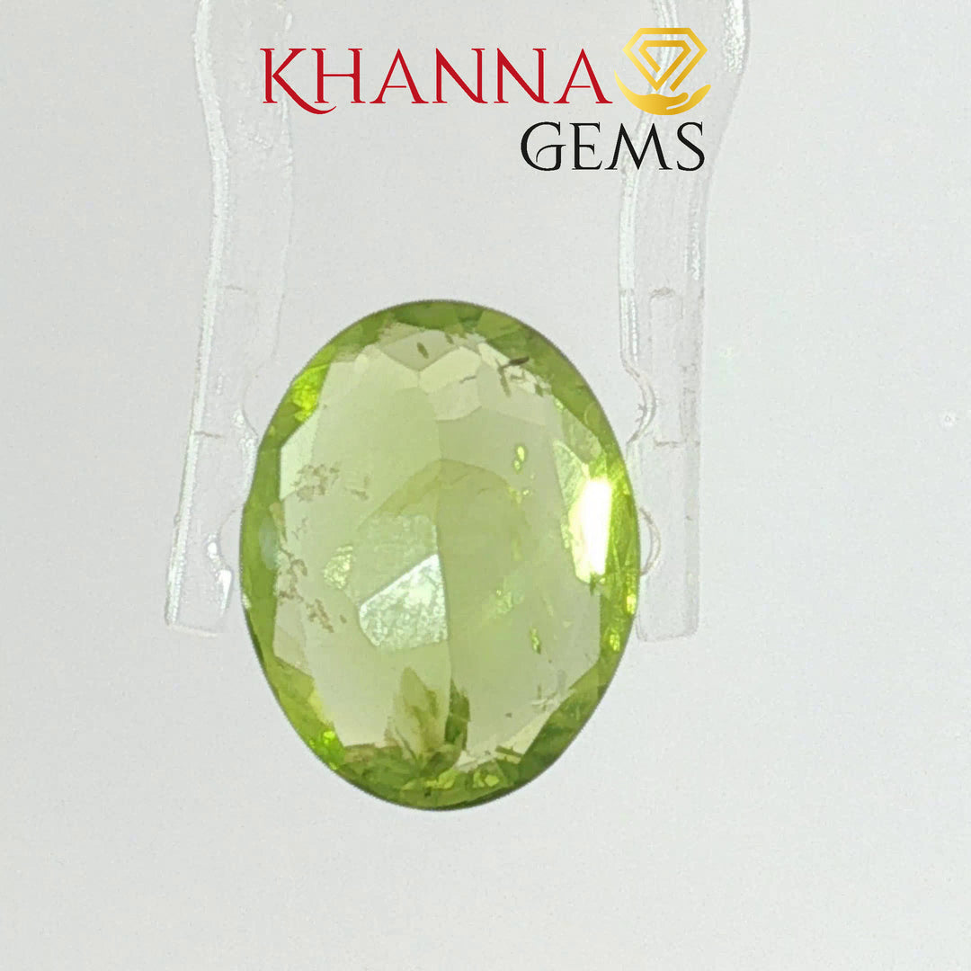 6.39/CT Natural Peridot Stone With Govt. Lab Certificate-7987D31854