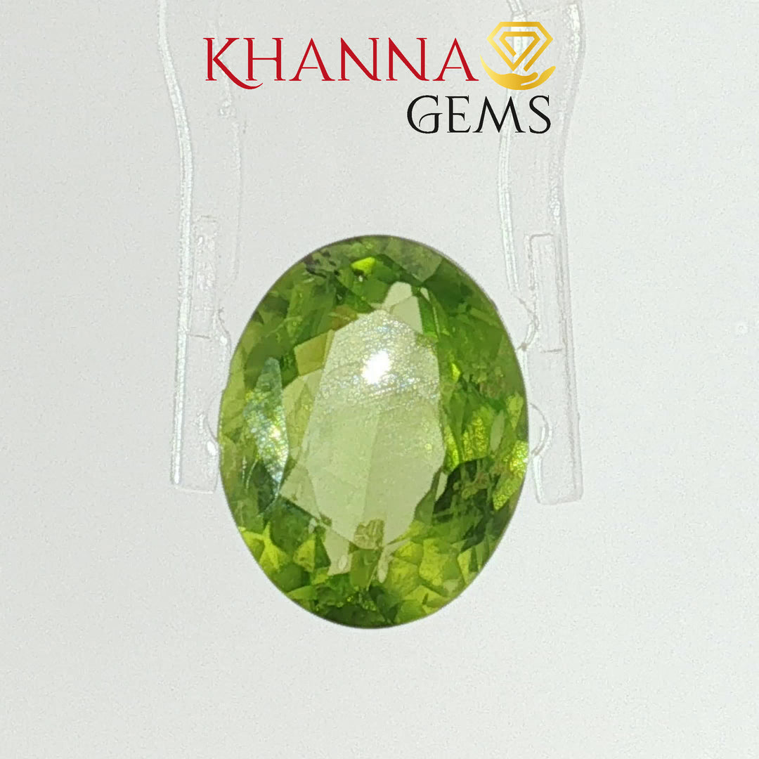 6.39/CT Natural Peridot Stone With Govt. Lab Certificate-7987D31854