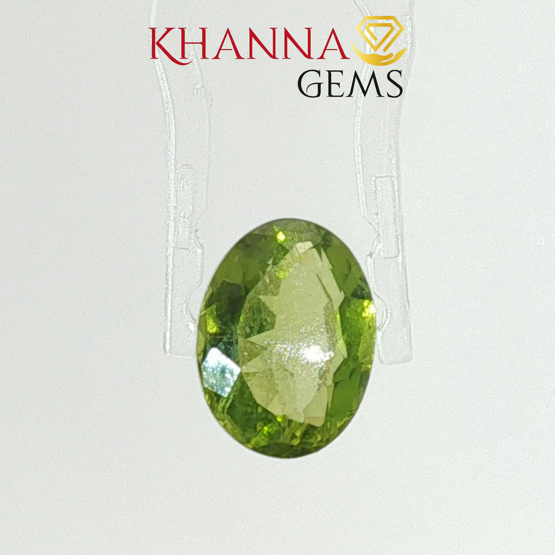 4.86/CT Natural Peridot Stone With Govt. Lab Certificate-7987D31858