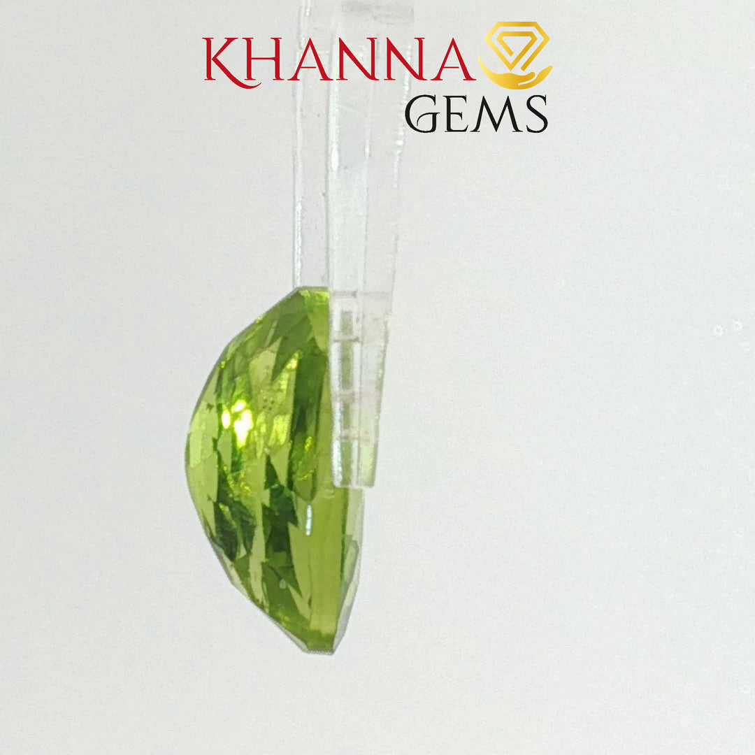 6.52/CT Natural Peridot Stone With Govt. Lab Certificate-7987D31862