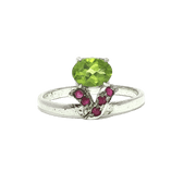 2.20/GM  PERIDOT SPIN RING Earrings - G0600