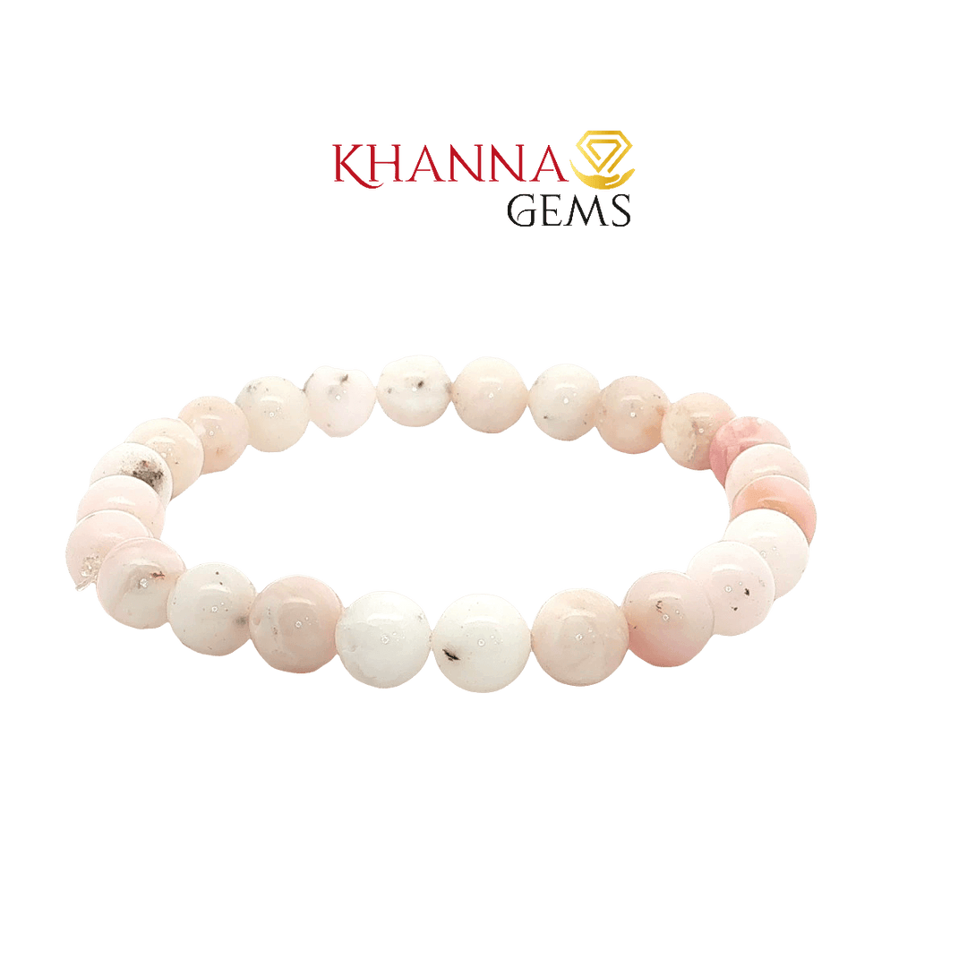 Premium Pink Opal 8MM Round Gemstone Beads – NOO6011