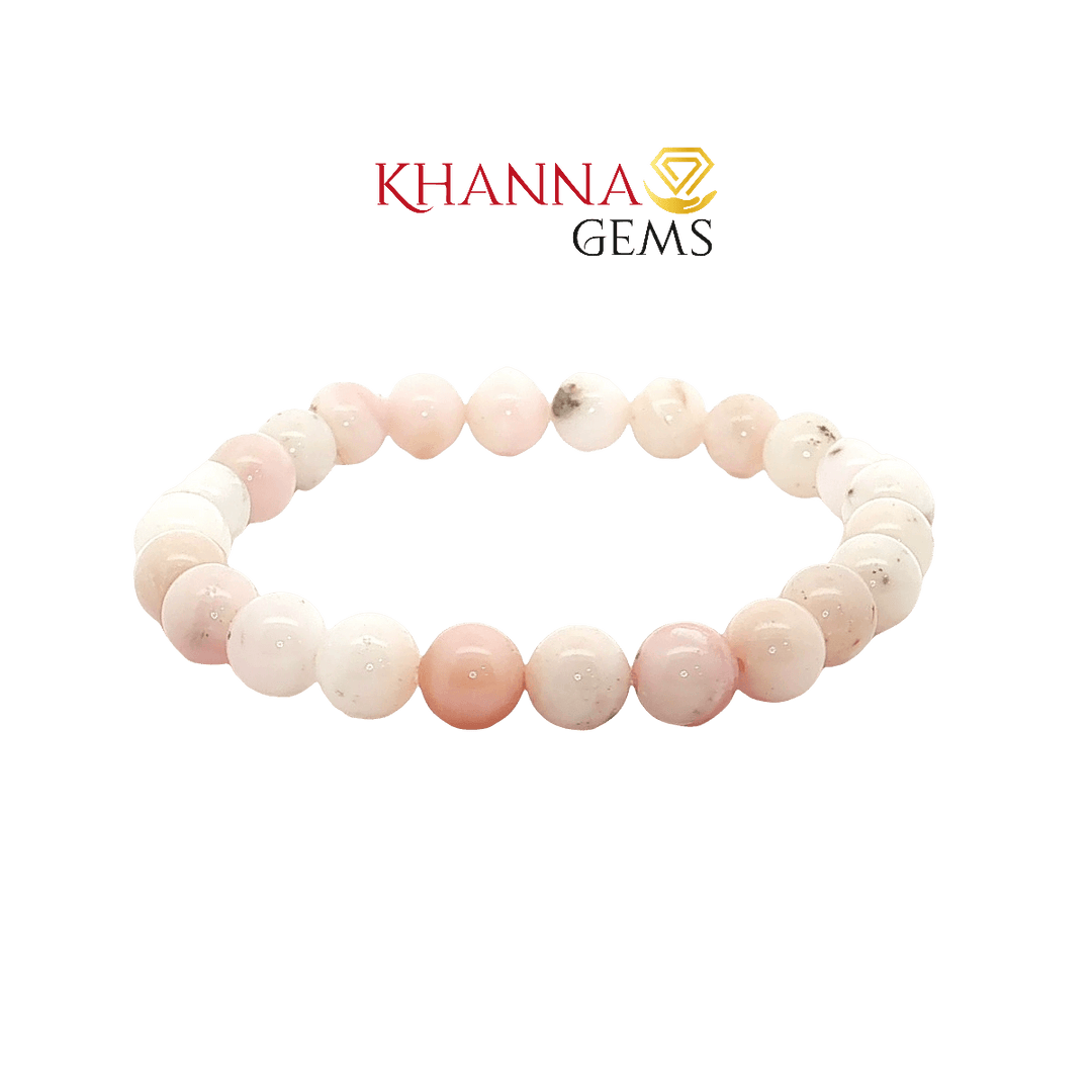 Premium Pink Opal 8MM Round Gemstone Beads – NOO6011