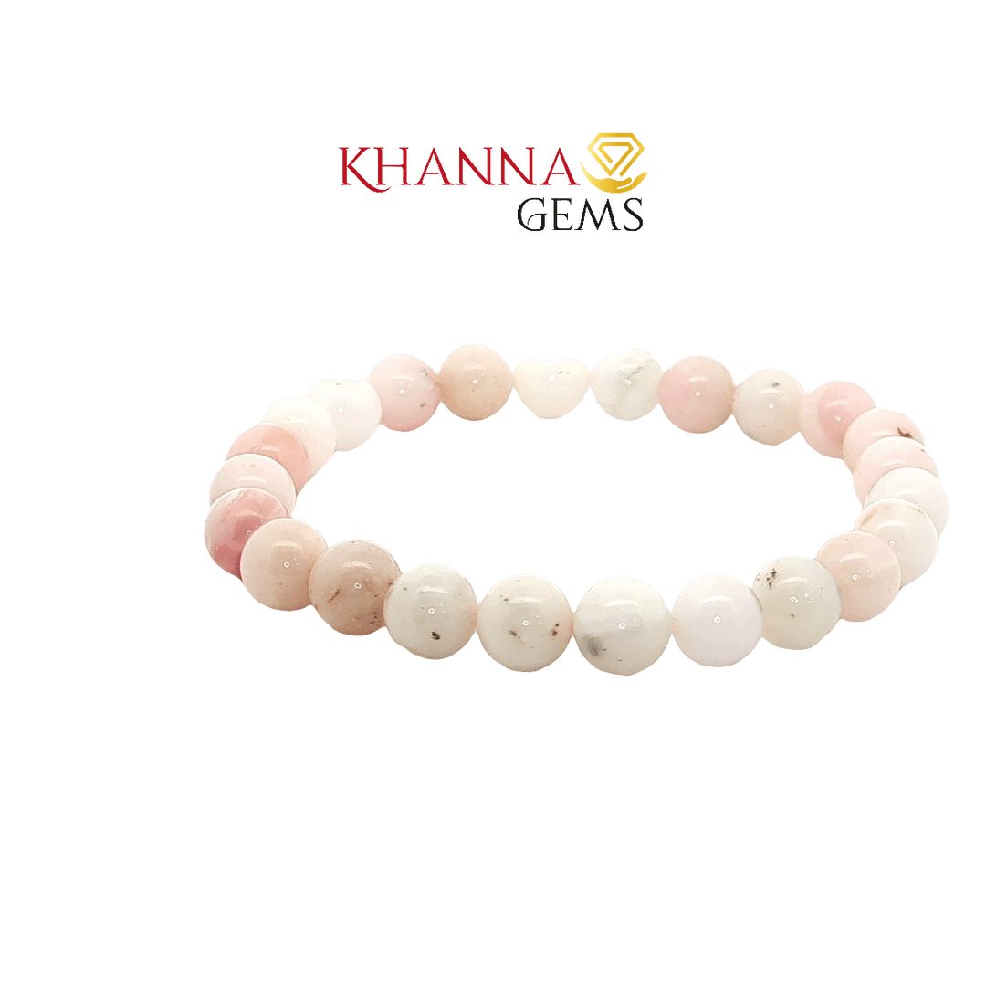Premium Pink Opal 8MM Round Gemstone Beads – NOO6011