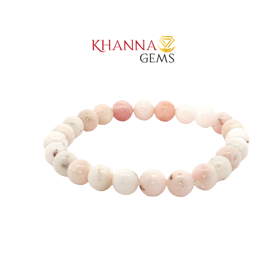 Premium Pink Opal 8MM Round Gemstone Beads – NOO6011
