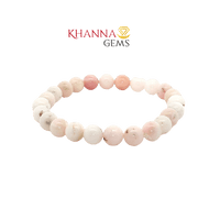 Premium Pink Opal 8MM Round Gemstone Beads – NOO6011
