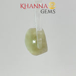 Load image into Gallery viewer, 5.73/CT Natural Prehnite Cats Eye Stone With Govt. Lab Certificate-137299