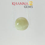 Load image into Gallery viewer, 3.07/CT Natural Prehnite Cats Eye Stone With Govt. Lab Certificate-137301