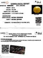 Load image into Gallery viewer, 4.02/CT Natural Yellow Sapphire With Govt Lab Certificate (6771)
