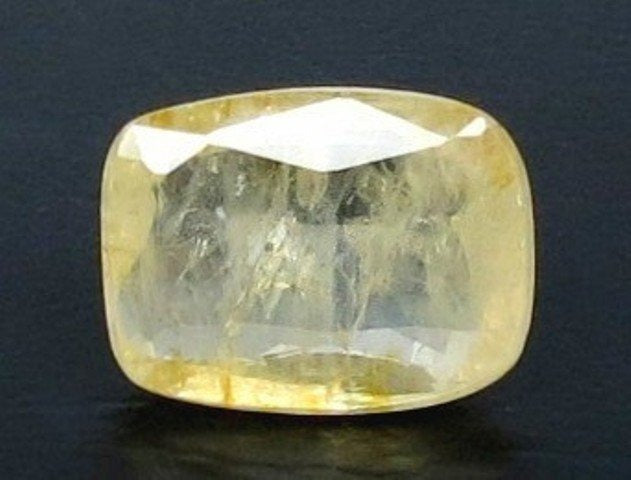 5.74/CT Natural Yellow Sapphire With Govt Lab Certificate (12210)