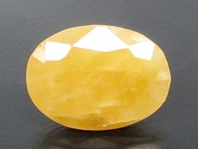 6.38/CT Natural Yellow Sapphire With Govt Lab Certificate (1221)