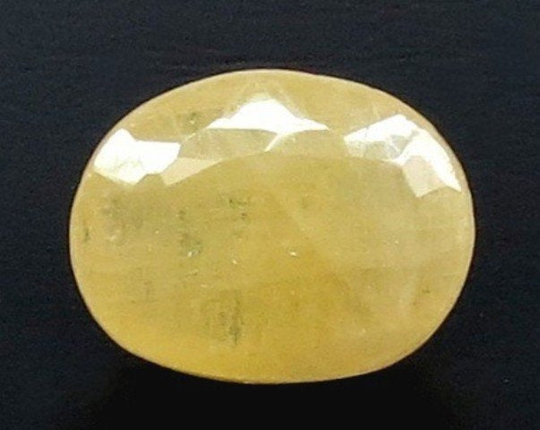 6.34/CT Natural Yellow Sapphire With Govt Lab Certificate (4551)