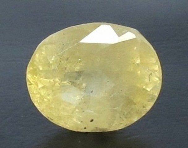 5.81/CT Natural Yellow Sapphire With Govt Lab Certificate (12210)