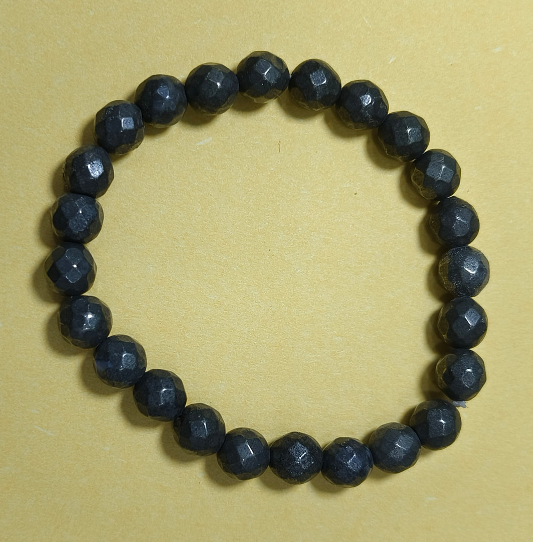 PYRITE BRACELET FACETED