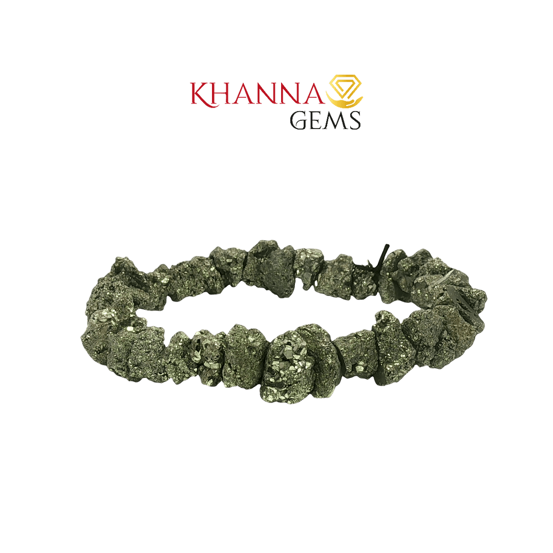 Premium Raw Pyrite 8mm Natural Gemstone Beads – NOO6013