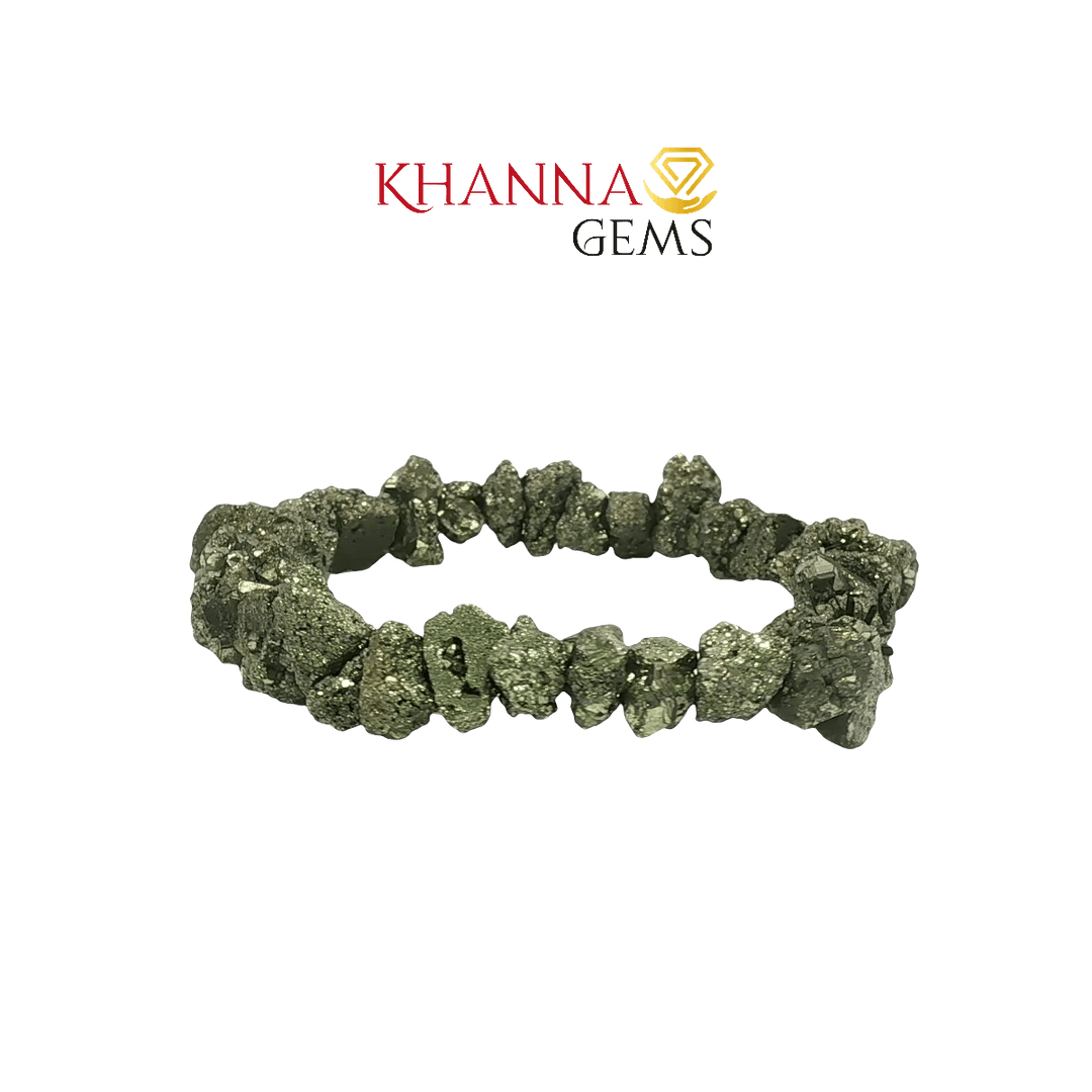 Premium Raw Pyrite 8mm Natural Gemstone Beads – NOO6013
