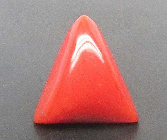 9.99/CT Natural Triangular Red Coral With Govt. Lab Certificate-10952D44231