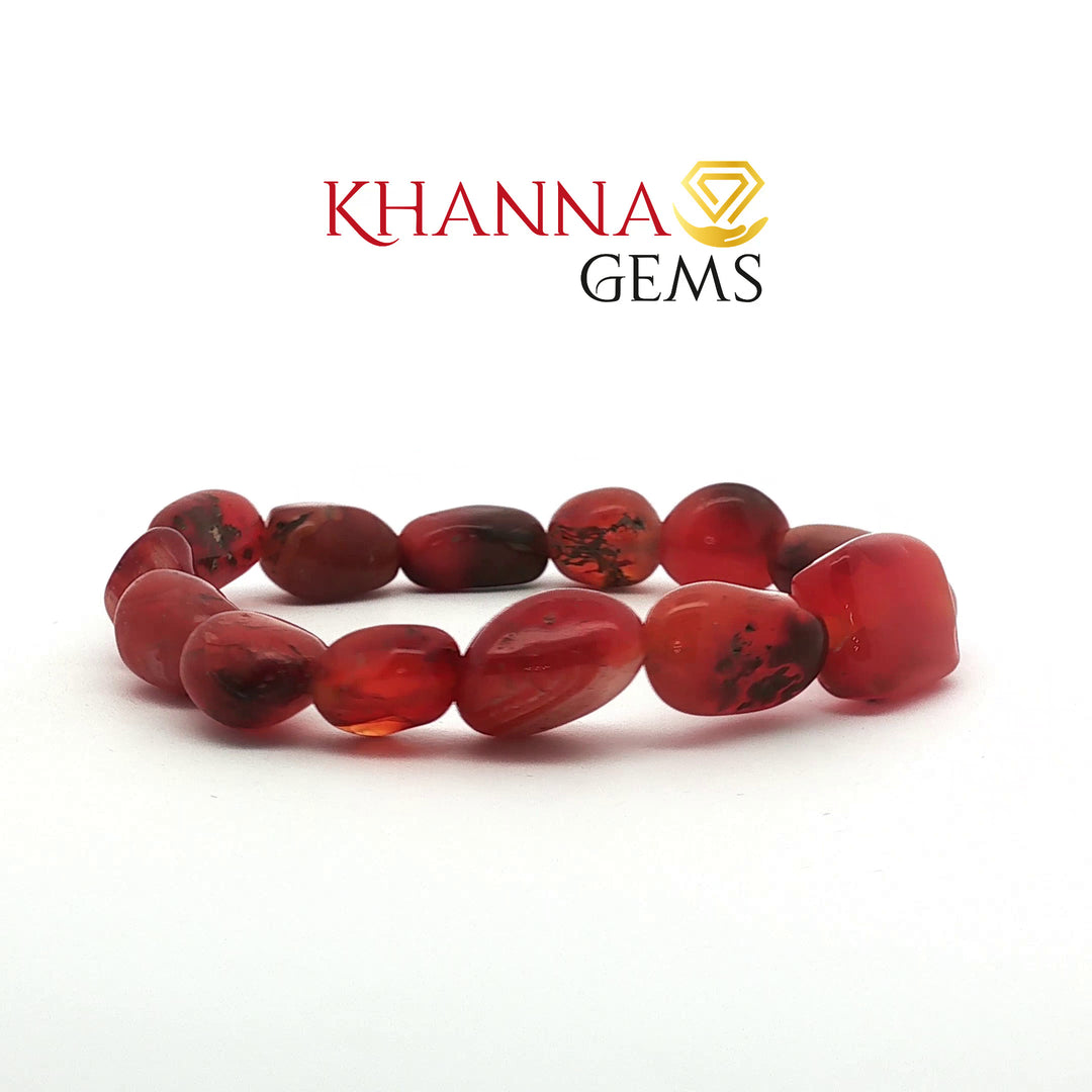 Natural Red Carnelian Tumble Bracelet
