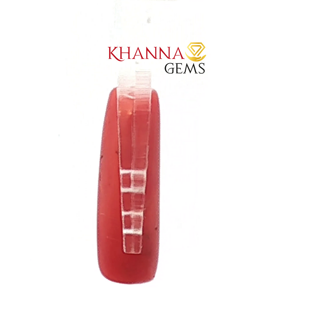 5.4/CT Natural Certified Red Coral Gemstone -826215