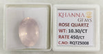 Load image into Gallery viewer, 10.30/CT Healing Rose Quartz Stone with Govt. Lab Certificate-RQTZ5008