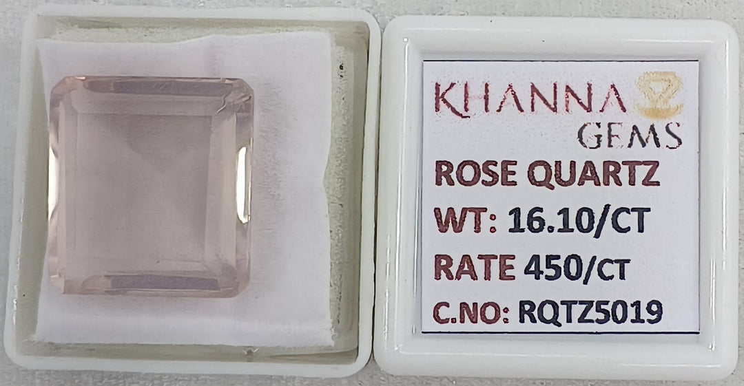 16.10/CT Healing Rose Quartz Stone with Govt. Lab Certificate-RQTZ5019