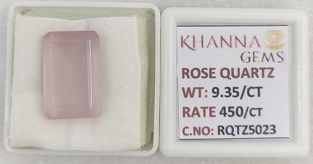 9.35/CT Healing Rose Quartz Stone with Govt. Lab Certificate-RQTZ5023