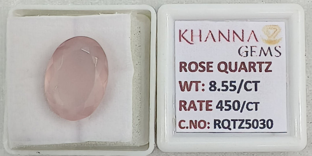 8.55/CT Healing Rose Quartz Stone with Govt. Lab Certificate-RQTZ5030