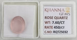 Load image into Gallery viewer, 7.60/CT Healing Rose Quartz Stone with Govt. Lab Certificate-RQTZ5032