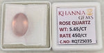 Load image into Gallery viewer, 5.65/CT Healing Rose Quartz Stone with Govt. Lab Certificate-RQTZ5035