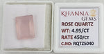 Load image into Gallery viewer, 4.95/CT Healing Rose Quartz Stone with Govt. Lab Certificate-RQTZ5040