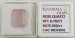 Load image into Gallery viewer, 6.70/CT Healing Rose Quartz Stone with Govt. Lab Certificate-RQTZ5001