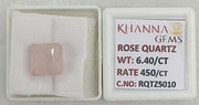 6.40/CT Healing Rose Quartz Stone with Govt. Lab Certificate-RQTZ5010