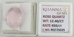 Load image into Gallery viewer, 12.40/CT Healing Rose Quartz Stone with Govt. Lab Certificate-RQTZ5025