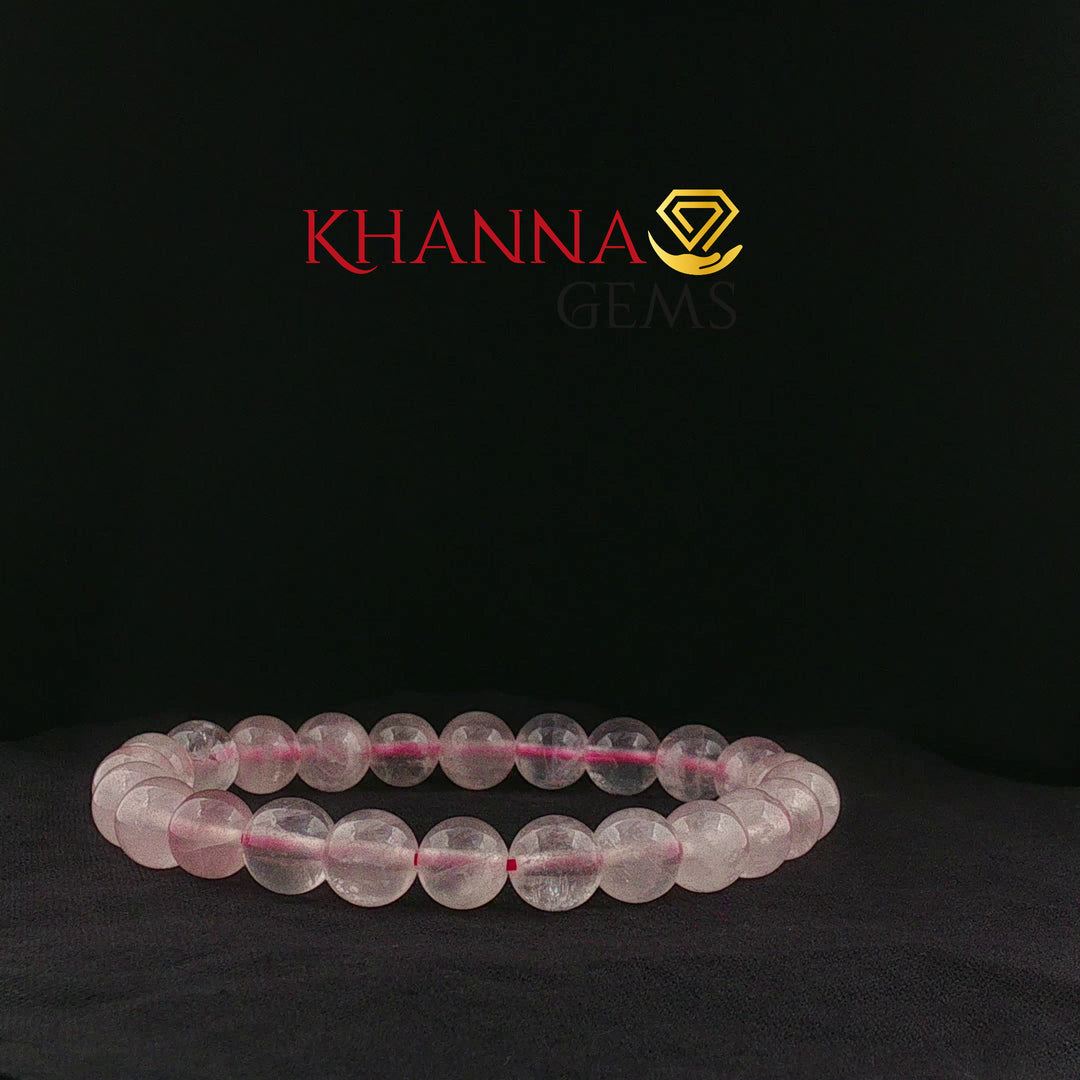 Natural Rose Quartz Bracelet